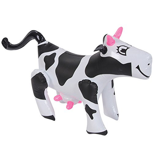 Rhode Island Novelty Inflatable Cow (Black/White) Party Accessory