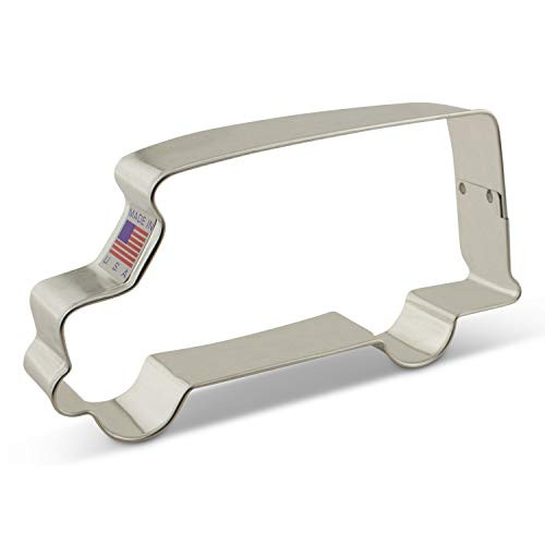 Ann Clark Cookie Cutters School Bus Cookie Cutter, 4.75" Ann Clark Cookie Cutters School Bus Cookie Cutter, 4.75"