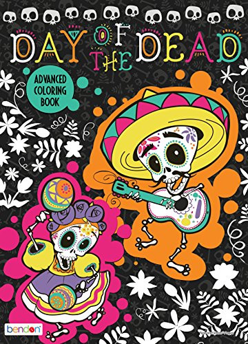 Bendon 41636 Advanced Coloring and Activity Book, Day of The Dead