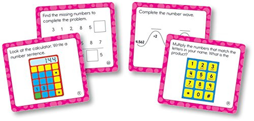 Carson Dellosa Math Challenge Cut-Outs Grade 4 (120504)
