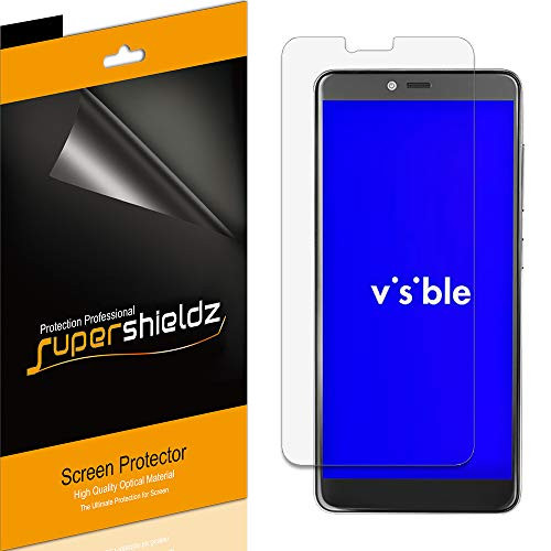 (6 Pack) Supershieldz for ZTE Visible R2 Screen Protector, High Definition Clear Shield (PET)