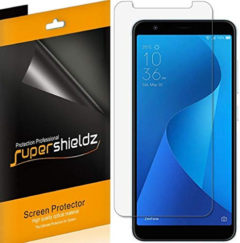 (6 Pack) Supershieldz for Asus Zenfone Max (M1) ZB555KL Screen Protector, High Definition Clear Shield (PET)