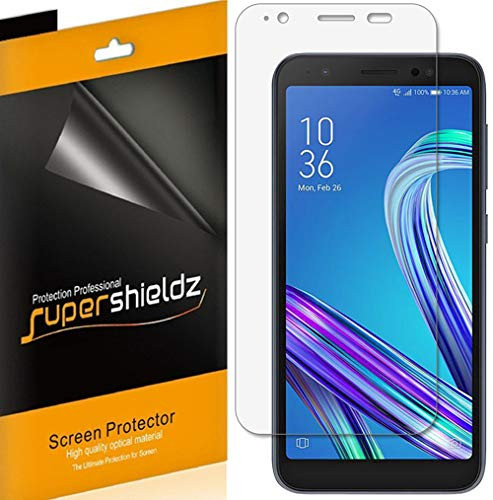 (6 Pack) Supershieldz for Asus ZenFone Live (L1) ZA550KL Screen Protector, High Definition Clear Shield (PET)