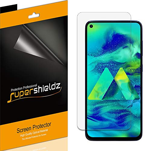 (6 Pack) Supershieldz for Samsung Galaxy M40 Screen Protector, High Definition Clear Shield (PET)