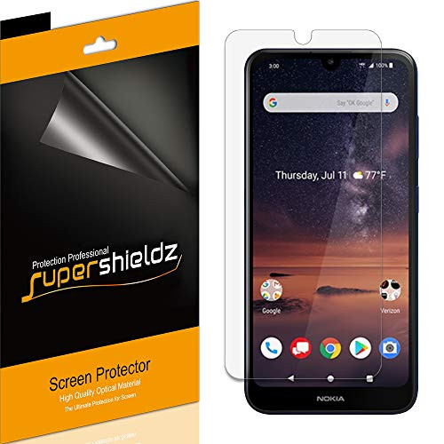 (6 Pack) Supershieldz for Nokia 3.2 Screen Protector, High Definition Clear Shield (PET)