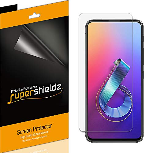 (6 Pack) Supershieldz for Asus ZenFone 6 (ZS630KL) Screen Protector, High Definition Clear Shield (PET)