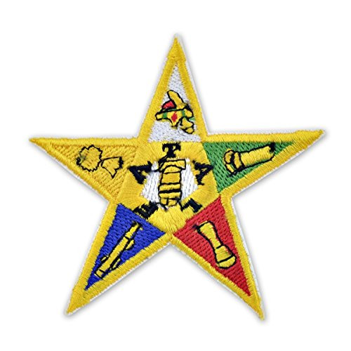 Order of The Eastern Star Embroidered Masonic Patch - 3" Tall Order of The Eastern Star Embroidered Masonic Patch - 3" Tall