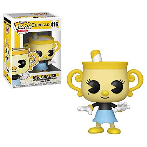 Funko Pop Games: Cuphead - Ms. Chalice Collectible Figure, Multicolor Funko Pop Games: Cuphead - Ms. Chalice Collectible Figure, Multicolor