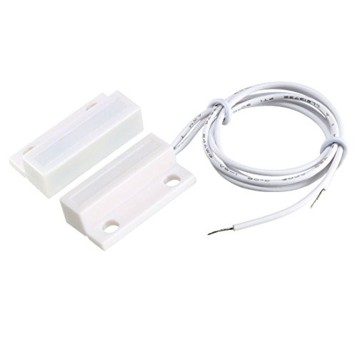 uxcell MC-38 Surface Mount Wired NC Door Sensor Alarm Magnetic Reed Switch White