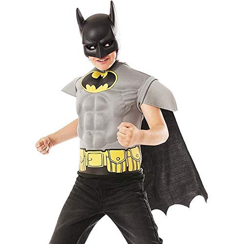 Imagine by Rubie's Batman Grey Muscle Chest Shirt, One Color, Small
