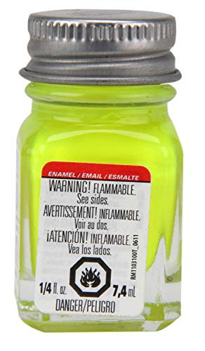 Testors Enamel Paint Open Stock .25oz-Yellow Fluorescent