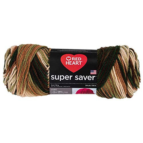Red Heart Yarn Super Saver Yarn 961 Woodsy (m), Gold/Red/Black Red Heart Yarn Super Saver Yarn 961 Woodsy (m), Gold/Red/Black