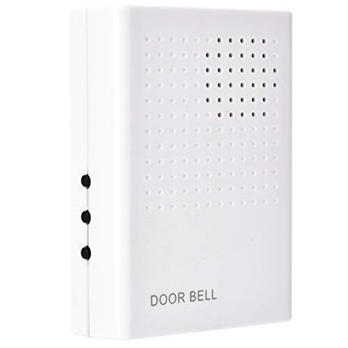 Doorbell Chime, Waterproof Smart Doorbell, DC12V Wired Electronic Door Bell White for Hotel Access Control System