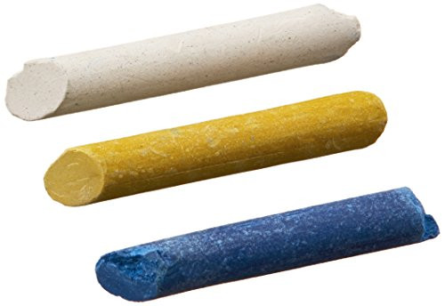 Dritz 679 Tailor's Chalk Pencil Refill, White, Yellow & Blue
