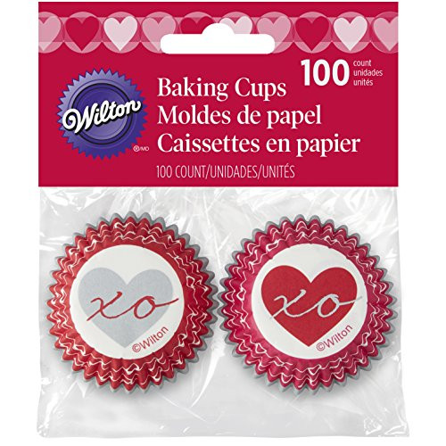 Wilton 415-5516 Heartfelt Valentine Mini Baking Cups