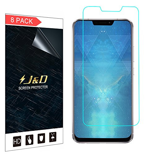 J&D Compatible for 8-Pack ZenFone 5 Screen Protector, [Not Full Coverage] HD Clear Film Shield Screen Protector for ASUS ZenFone 5 Clear Screen Protector - [NOT for ZenFone 5 Lite/ZenFone 5Z]
