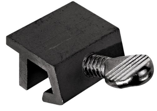 Defender Security S 4076 Economy Window Sash Lock, 1/4 in., Extruded Aluminum, Black Painted Finish, Pack of 2