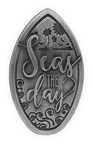 AngelStar Seas The Day Coastal Visor Clip, Pewter