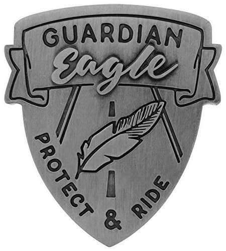 AngelStar 17422 Guardian Eagle Visor Clip - Protect & Ride, Pewter
