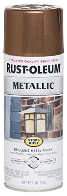Rust-Oleum 248637 Stops Rust Metallic Spray Paint, 11 oz, Copper Rust-Oleum 248637 Stops Rust Metallic Spray Paint, 11 oz, Copper