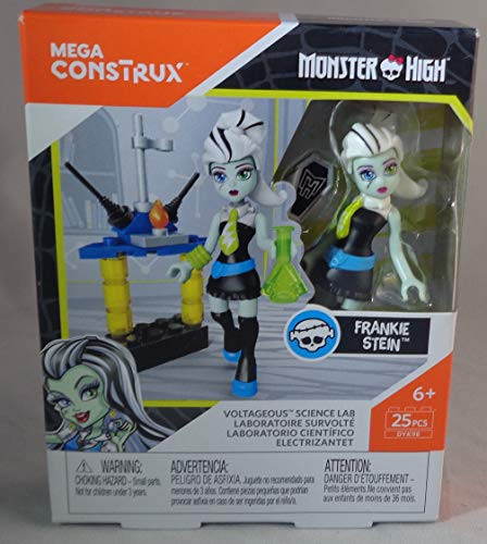 Monster High Mega Construx Miniature Doll Voltageous Laboratory Frankie Stein Toy Figure