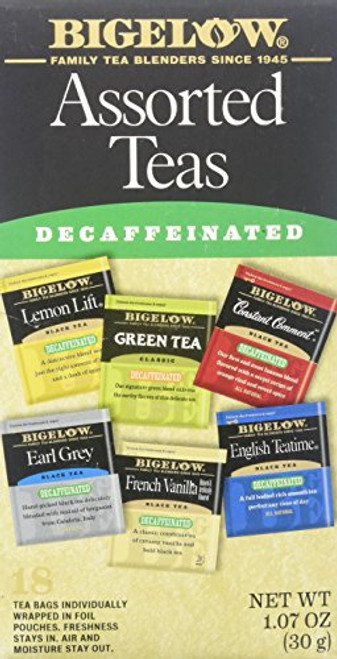 Bigelow Tea Decaf 6 Variety 18 Bags