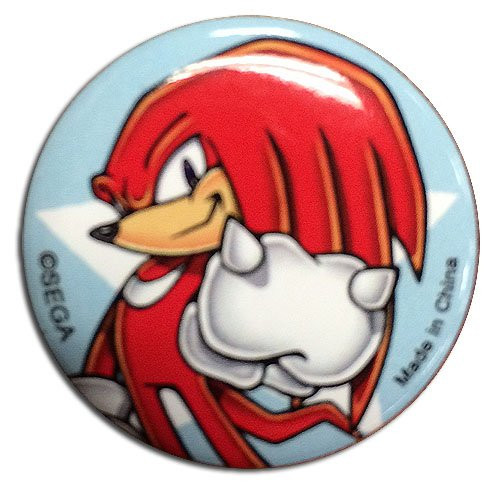 Great Eastern Entertainment Sonic The Hedgehog Knuckles Button, 1.25" Great Eastern Entertainment Sonic The Hedgehog Knuckles Button, 1.25"