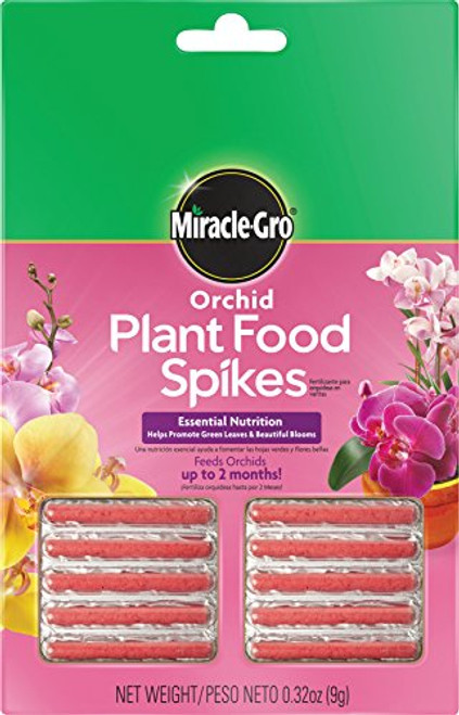 Miracle-Gro 1003661 Orchid Plant Food Spikes, Single, Brown/A