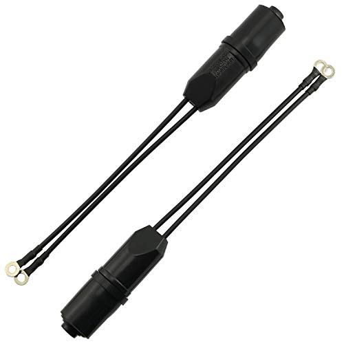 Ruiling 2pcs TV Antenna Connector Coaxial Cable Matching Transformer UHF/VHF/FM Model TV Converter 300 to 75 Ohm