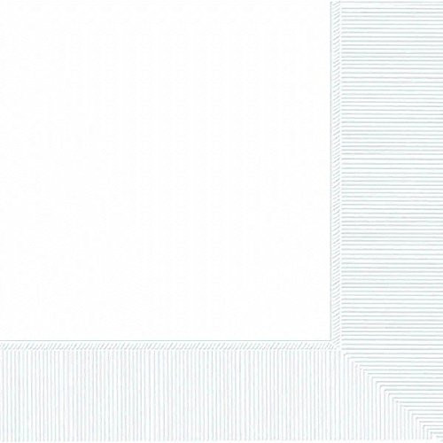 Amscan Frosty White 3-Ply Paper Luncheon Napkins, 50 Ct. | Party Tableware