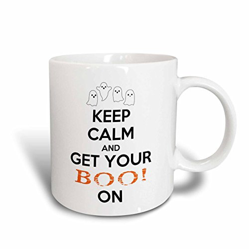 3dRose mug_161171_2 Keep Calm and Get Your Boo on Ceramic Mug, 15-Ounce