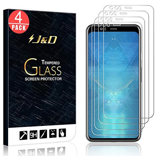 J&D Compatible for Pixel 4 XL Glass Screen Protector, 4-Pack [Tempered Glass] [Not Full Coverage] HD Ballistic Glass Screen Protector for Google Pixel 4 XL Screen Protector - [Not for Google Pixel 4]