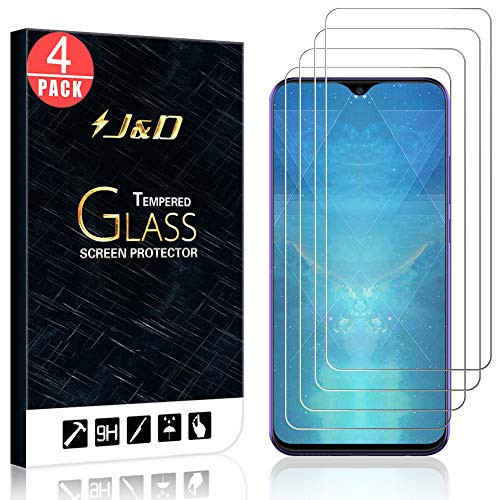 J&D Compatible for BLU G9 Pro Glass Screen Protector, 4-Pack [Tempered Glass] [Not Full Coverage] HD Clear Ballistic Glass Screen Protector for BLU G9 Pro Screen Protector