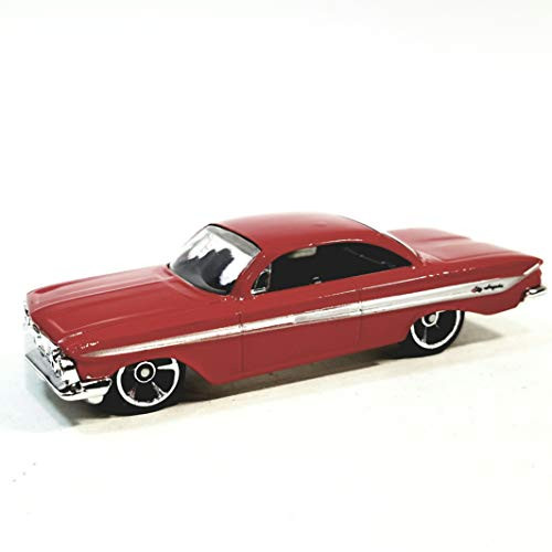 Hot Wheels Fast (Fate) & The Furious Dom's Red 1961 Chevy Impala Sport Coupe 1/64 Scale Diecast Car