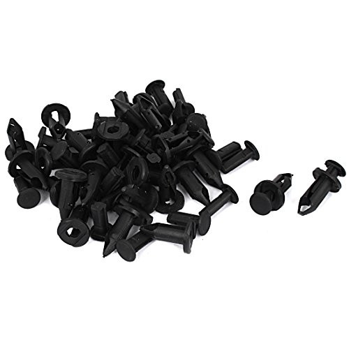 uxcell 9mmx7mm Hole Plastic Car Bumper Fender Push Clips Rivet Fastener 30pcs