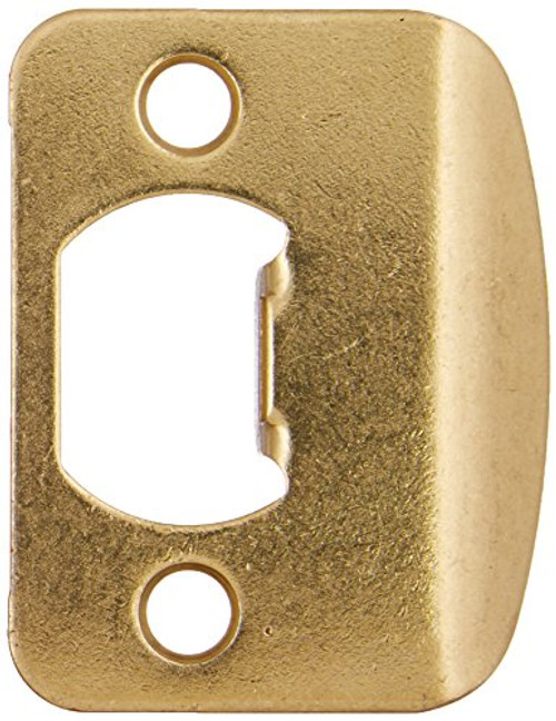 Kwikset Corporation 3796-01 3 STRK RND CNR Full Lip 1/4-Inch  Round Corner Strike in Polished Brass