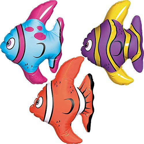 Amscan 391727 Inflatable Decors Item, 6", Multi Color