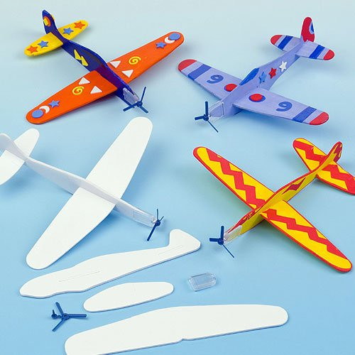 Baker Ross Color in Plane Gliders to Make & Decorate Flying Children's Toys Party Bag Filler Games Prizes (Pack of 8) Baker Ross Color in Plane Gliders to Make & Decorate Flying Children's Toys Party Bag Filler Games Prizes (Pack of 8)
