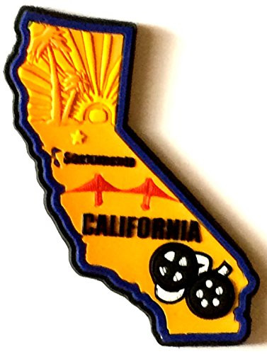 California State Multi Color PVC Fridge Magnet