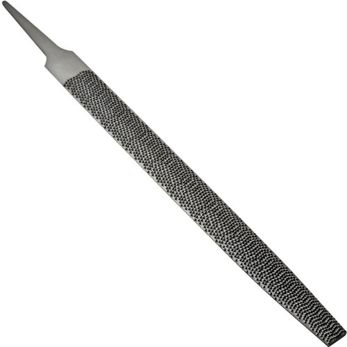 Nicholson Hand File, American Pattern, Rasp Cut, Half-Round, Medium, 10' Length, Narrow