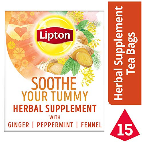 Lipton Herbal Supplement, Soothe Your Tummy, 15 ct