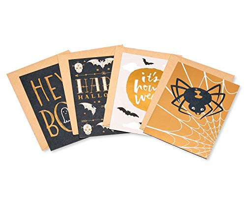 American Greetings Mini Halloween Cards Bundle, Variety (4-Count)