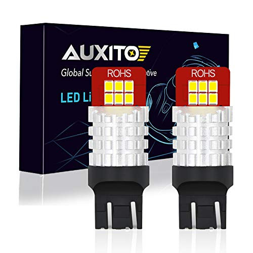 AUXITO 7440 7443 LED Bulbs with 2835-SMD LED Chips 7441 7444 T20 992 Light Replacement for Backup Reverse Light Tail Lights 6000K White
