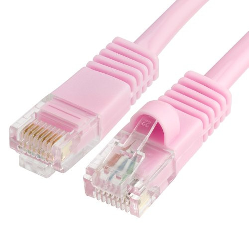 Cmple - RJ45 CAT5 CAT5E ETHERNET LAN NETWORK CABLE -25 FT Pink