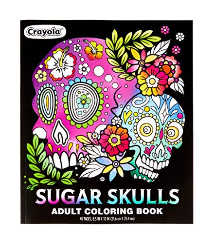 Crayola Sugar Skulls Coloring Book, Gift for Teens, 40 Coloring Pages