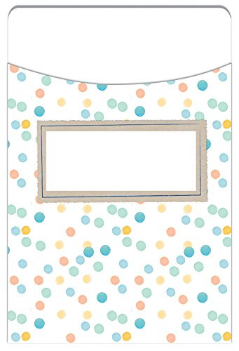 Eureka Library Pockets -Confetti Splash Dots