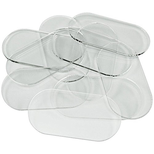 LITKO Clear Miniature Bases, Pill 25x50mm, 1.5mm Clear (10)