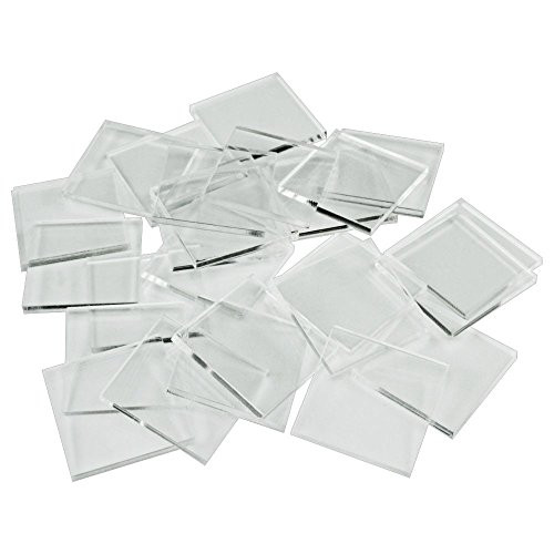 LITKO 1.5mm Clear Miniature Bases, Square 20mm (25)