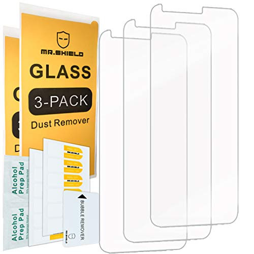 [3-Pack]- Mr.Shield for LG Q7 [Tempered Glass] Screen Protector [Japan Glass with 9H Hardness] with Lifetime Replacement