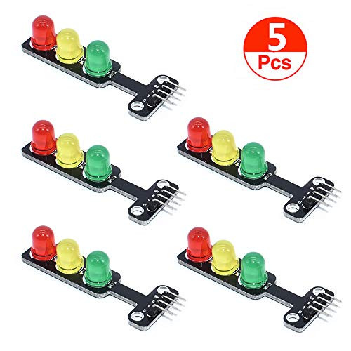Organizer 5pcs 5MM 5V Mini Traffic Light Red Yellow Green LED Display Module Creative DIY for Arduino, DIY Project